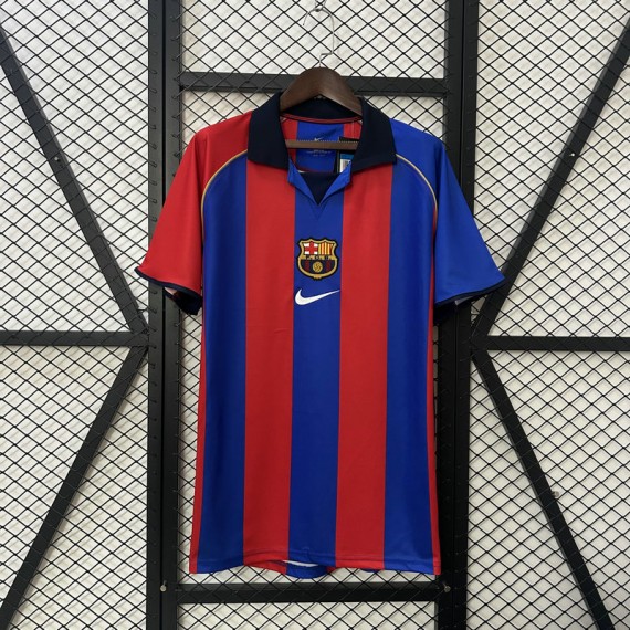 Maillot Barcelona Retro Domicile 2001/2002 pas cher