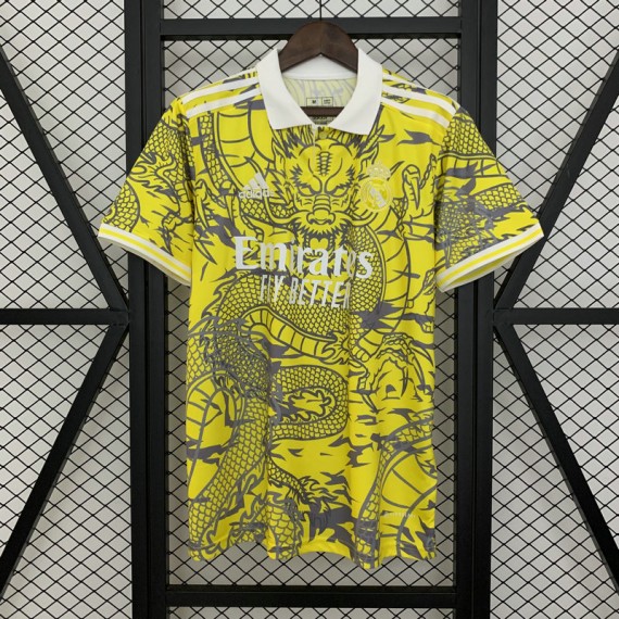 Maillot Real Madrid Special Edition Dragon Yellow 2025/2026 pas cher