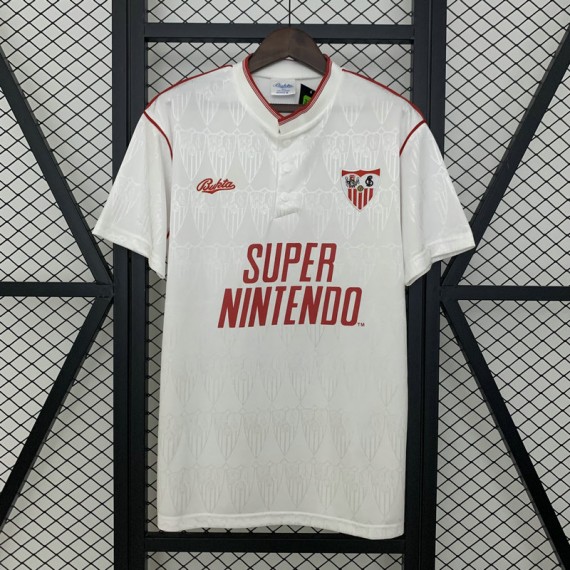 Maillot Sevilla Retro Domicile 1991/1992 pas cher